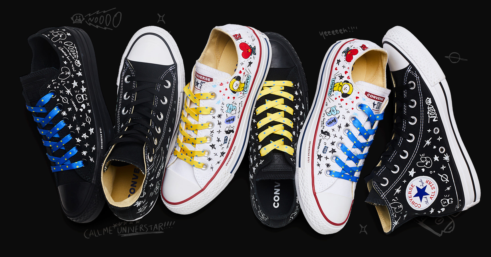 Bergantín esquina Tío o señor Converse X BT21 | Buyandship MY | Shop Worldwide and Ship Malaysia