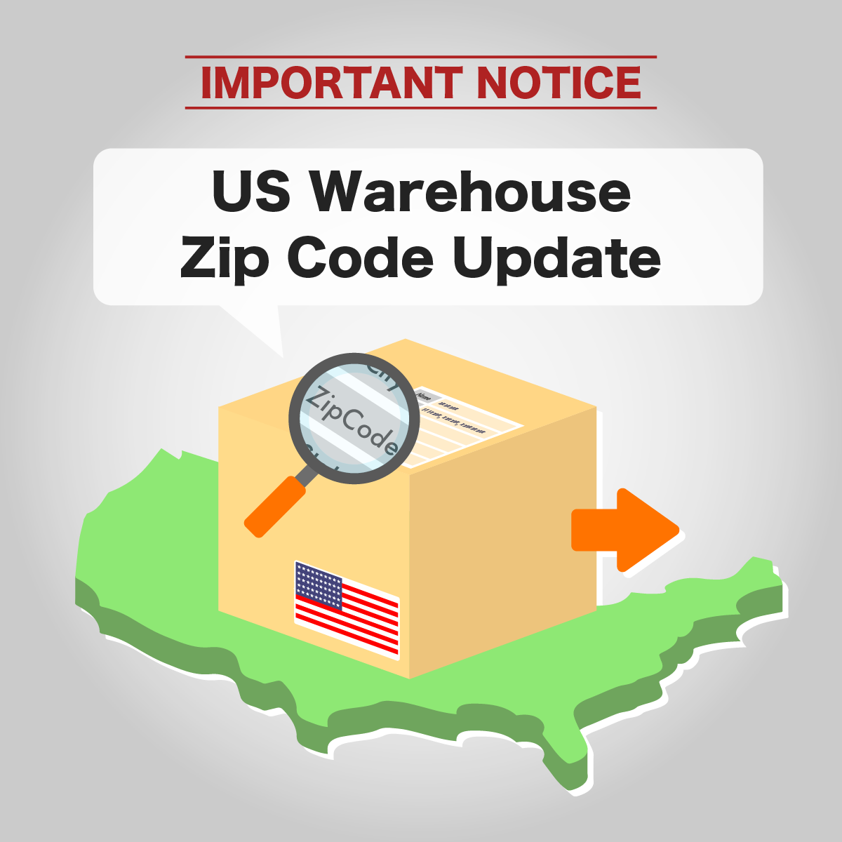 US Warehouse Zip Code Notice Buy&Ship MY Shop Worldwide and Ship