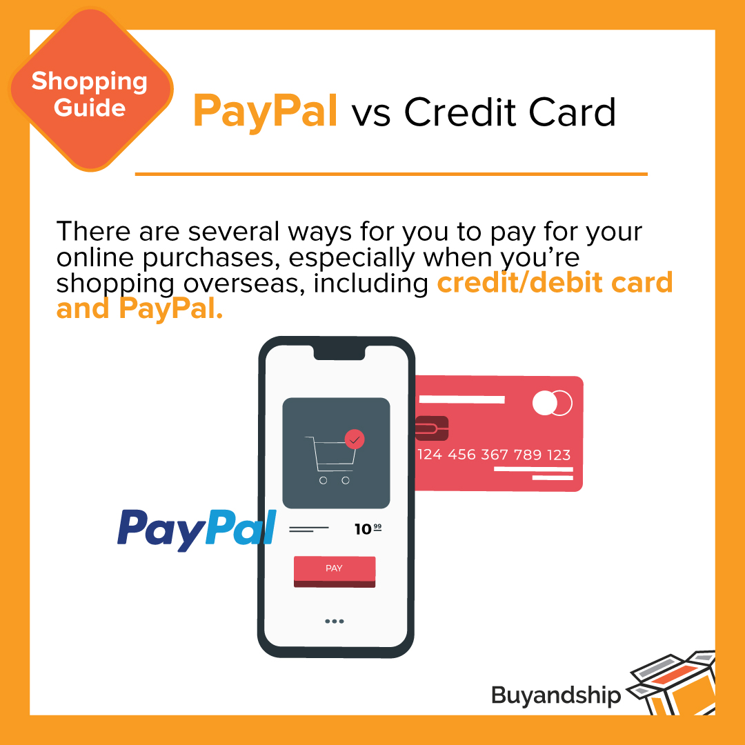 Buyandship Shopping Tips PayPal vs Credit Card Buy&Ship MY Shop
