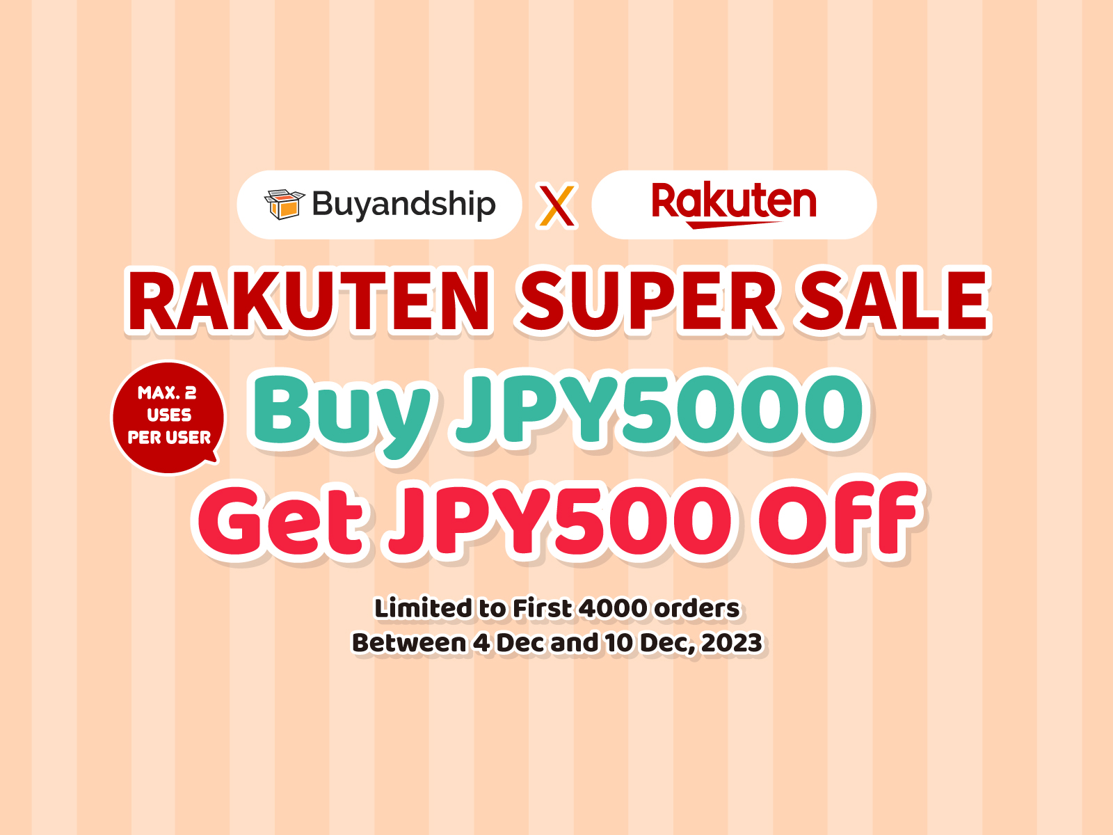 Shop Rakuten Japan Super Sale! Up to 50% Off Products and Earn 10x