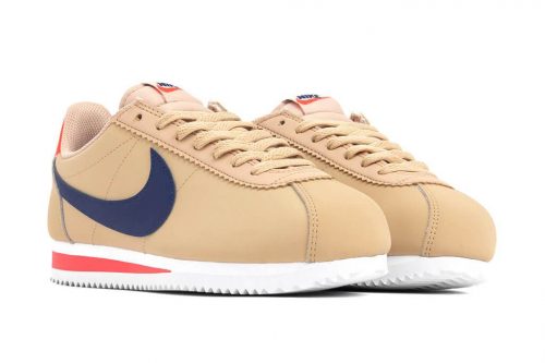 Nike women's classic cortez leather - desert ore/deep royal blue shop