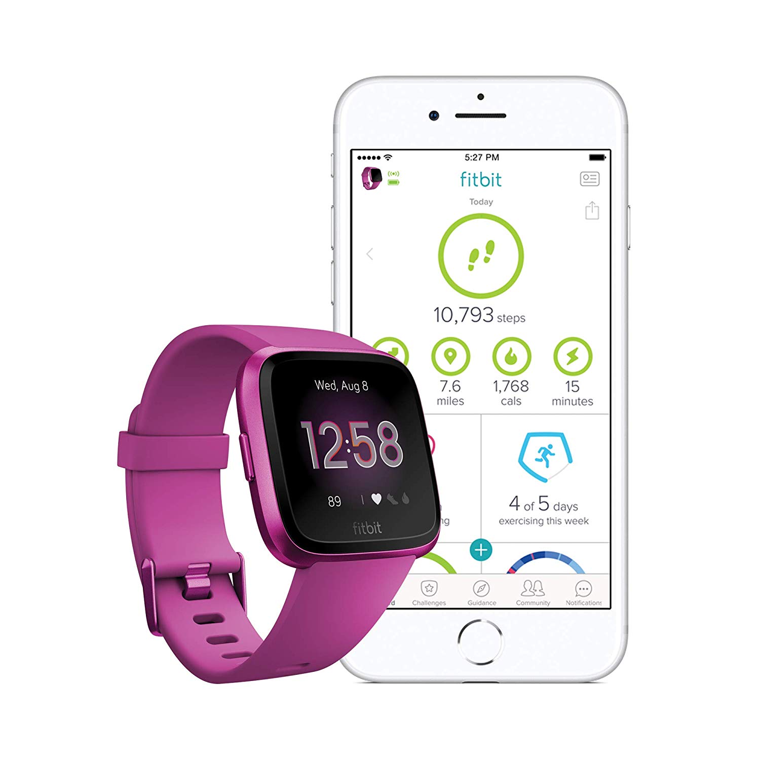 fitbit versa mulberry