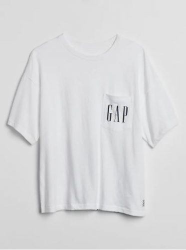 Price Comparison Gap 50th Anniversary Logo Pocket White T Shirt