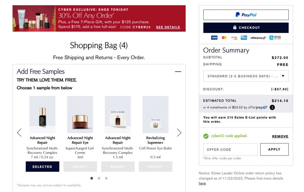  Estée Lauder US Shopping Tutorial