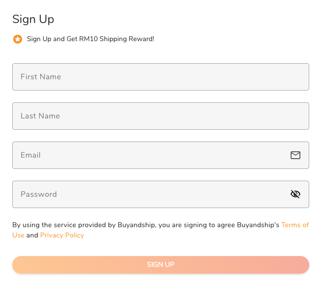 Sanrio JP Shopping Tutorial 2: Regsiter as Buyandship's member