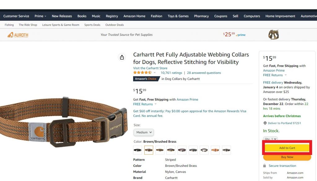 Amazon Shopping Guide 3-Enter US Warehouse Zip code to Pick Items