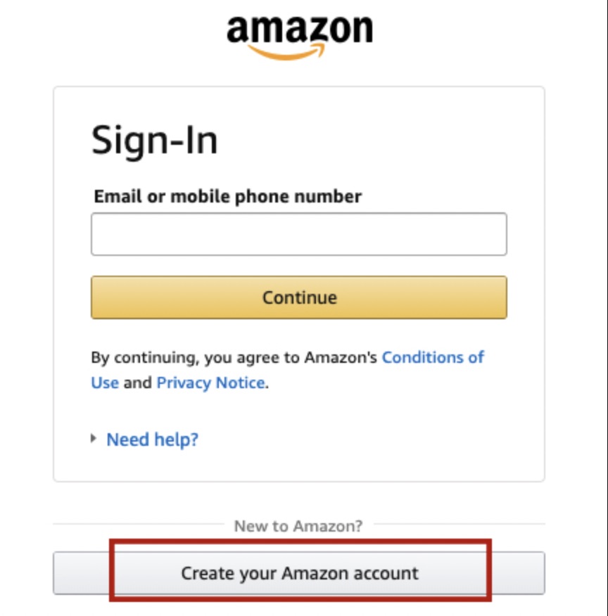 Amazon Shopping Guide 5-Register as Amazon's member
