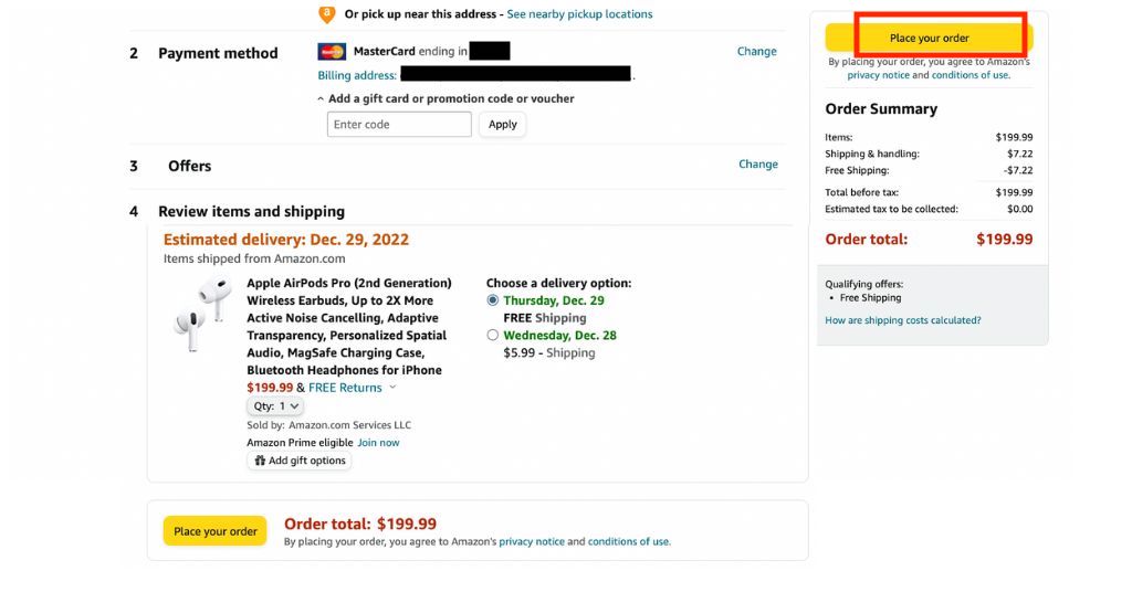 Amazon Shopping Guide 8-Confirm order