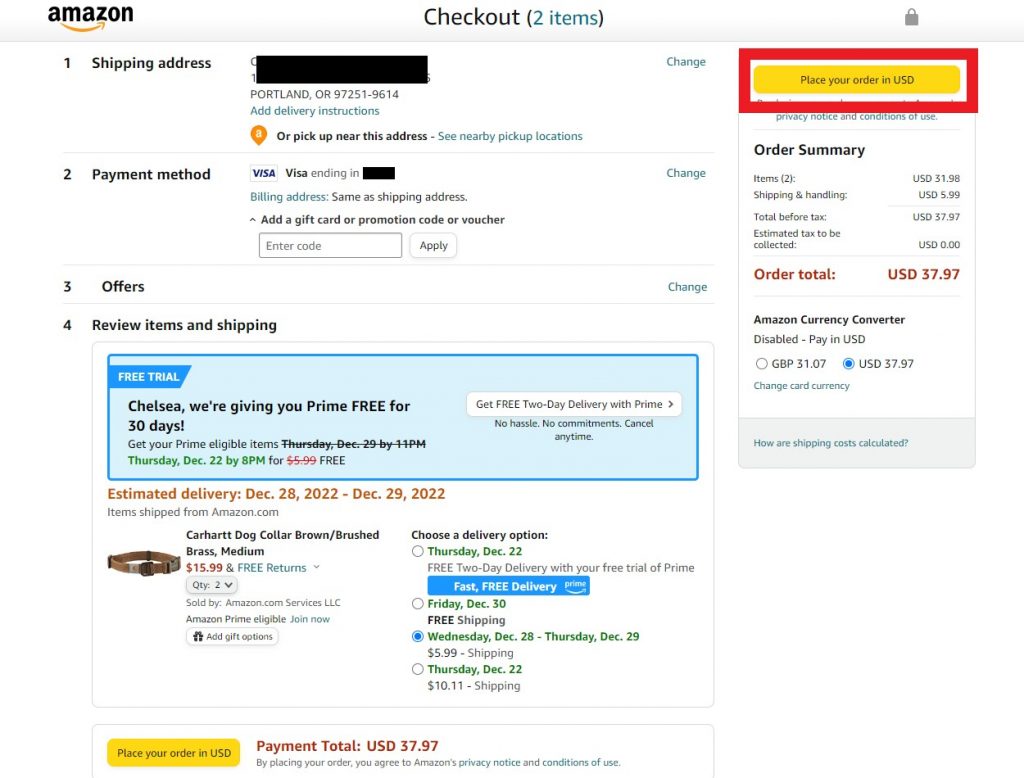 Amazon Shopping Guide 8-Confirm order