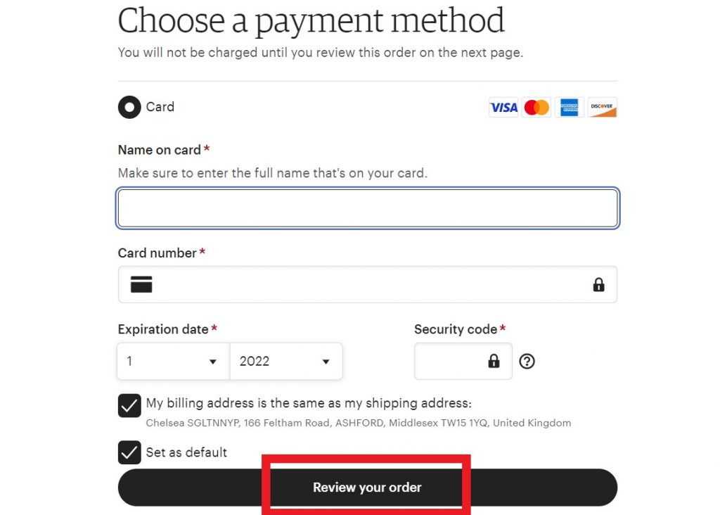 Etsy US/UK Tutorial 9: choose your payment method