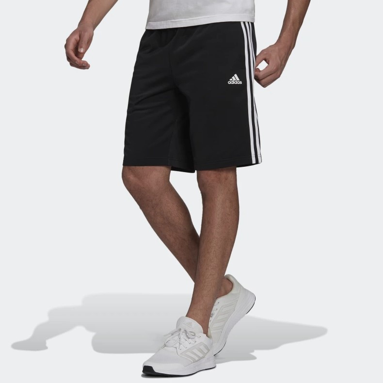 Adidas UK/US : Essentials Warm-Up 3 Stripes Shorts