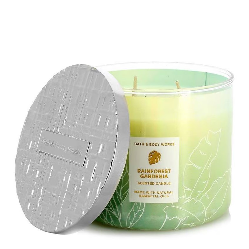 Bath and Body Works US Rainforest Gardenia 3-Wick Candle
