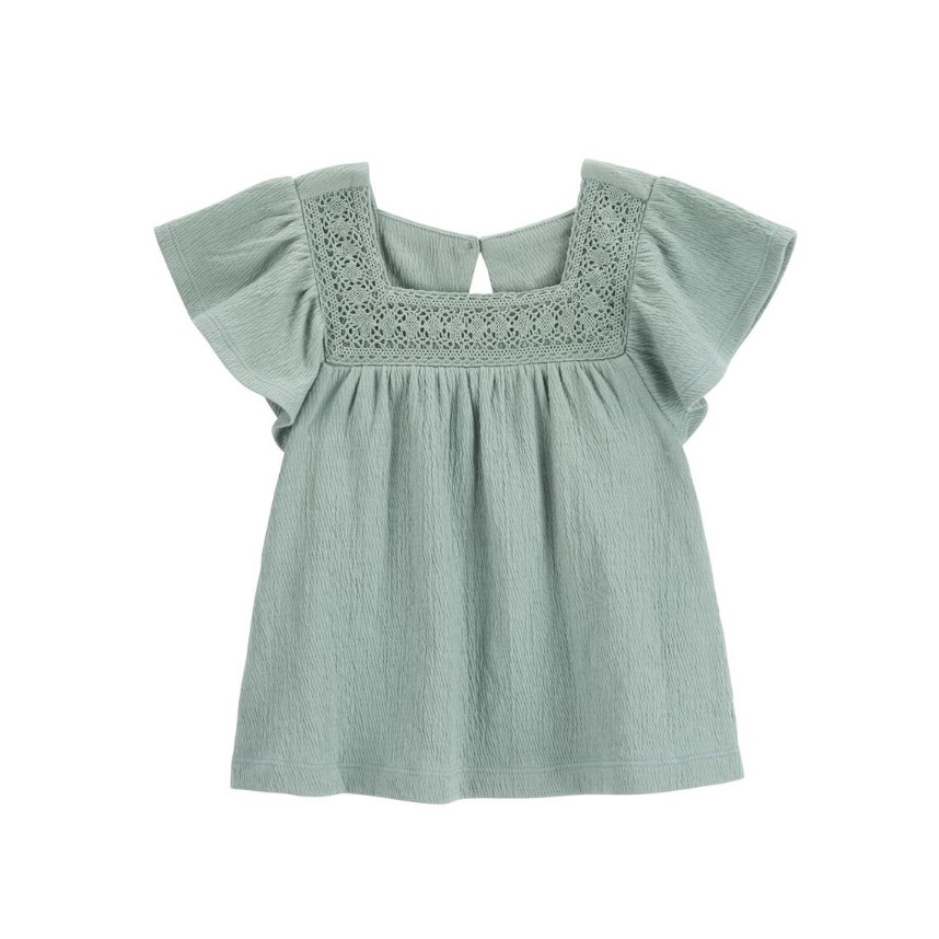 Carters Baby Crochet Crinkle Jersey Top