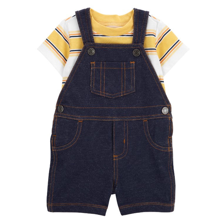 carters Baby 2-Piece Tee & Shortalls Set