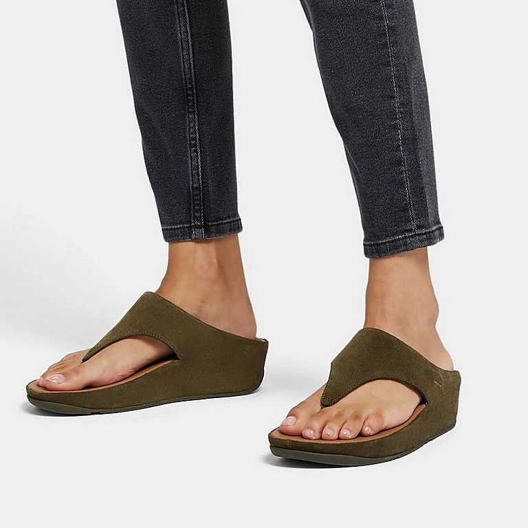 Fitflop SHUV Suede Toe-Post Sandals