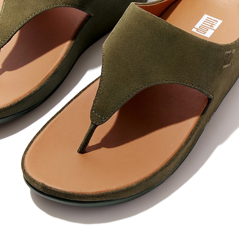 Fitflop SHUV Suede Toe-Post Sandals S$80