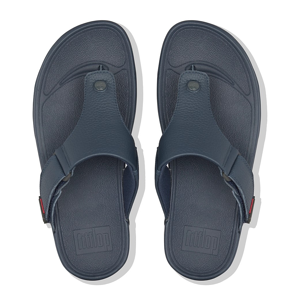 Fitflop Men's Trakk-II Leather Toe-Post Sandals