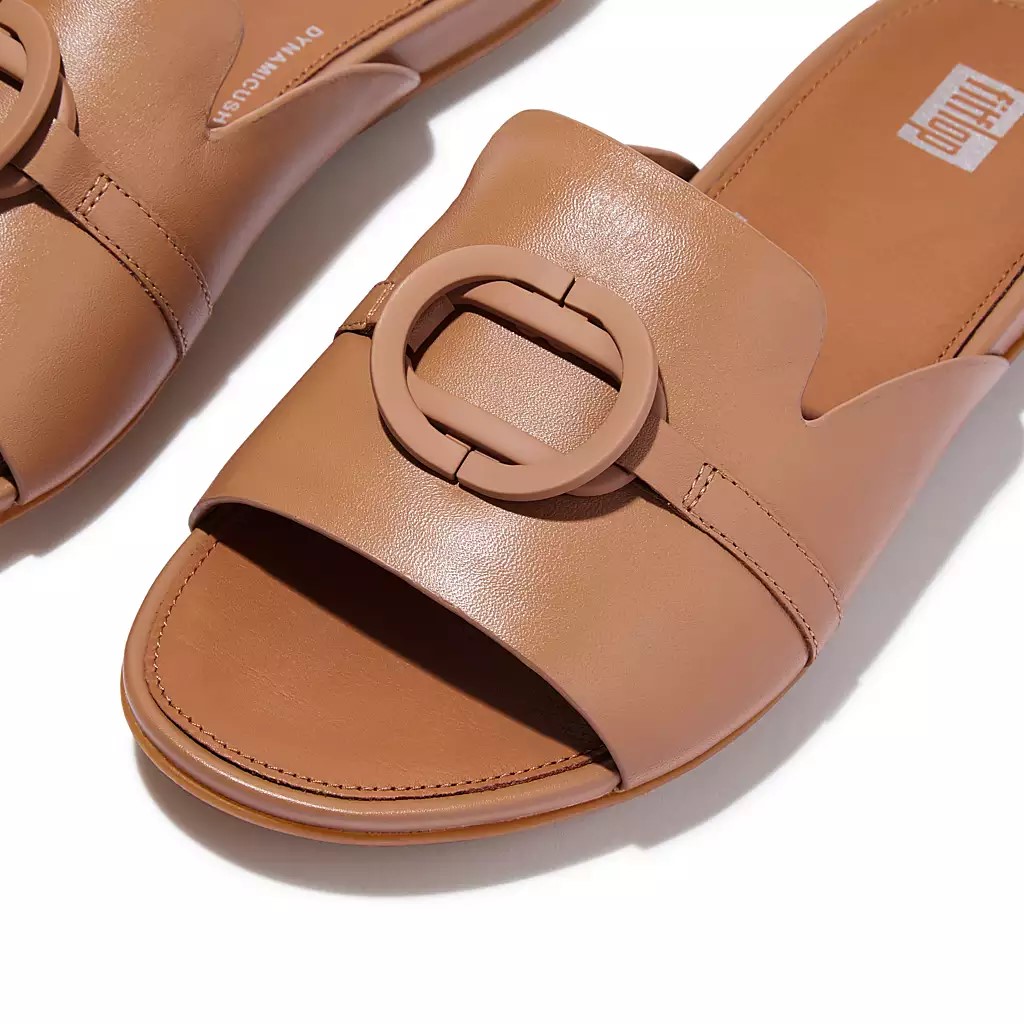 Fitflop Women's Gracie Circlet Leather Slides