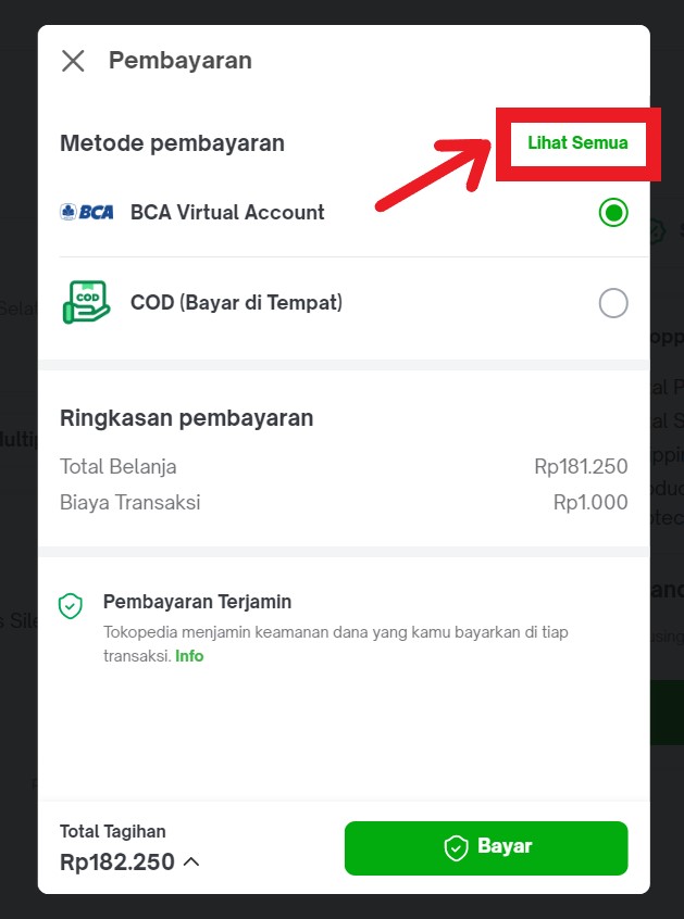 Tokopedia Shopping Tutorial 12 : pay with credit card
