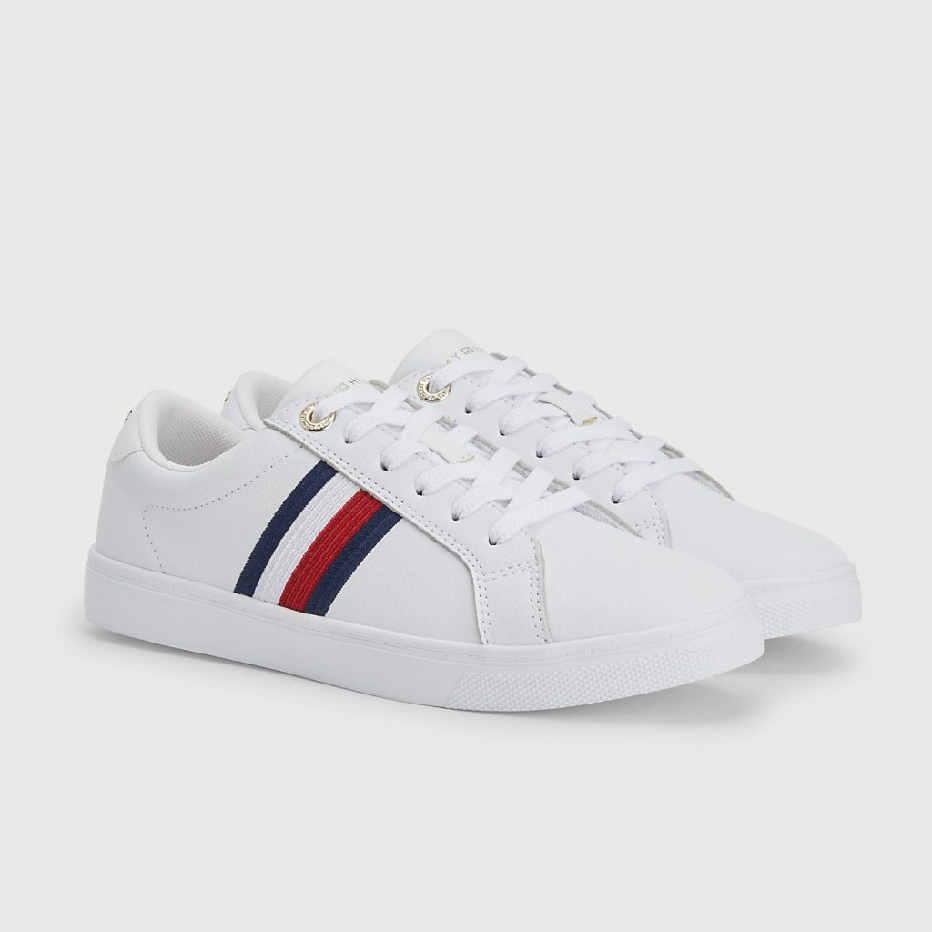 Tommy Hilfiger Women's Logo Stripe Sneaker