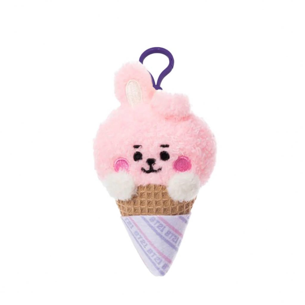 BT21 COOKY BABY Ice Cream Plush Mascot Keychain