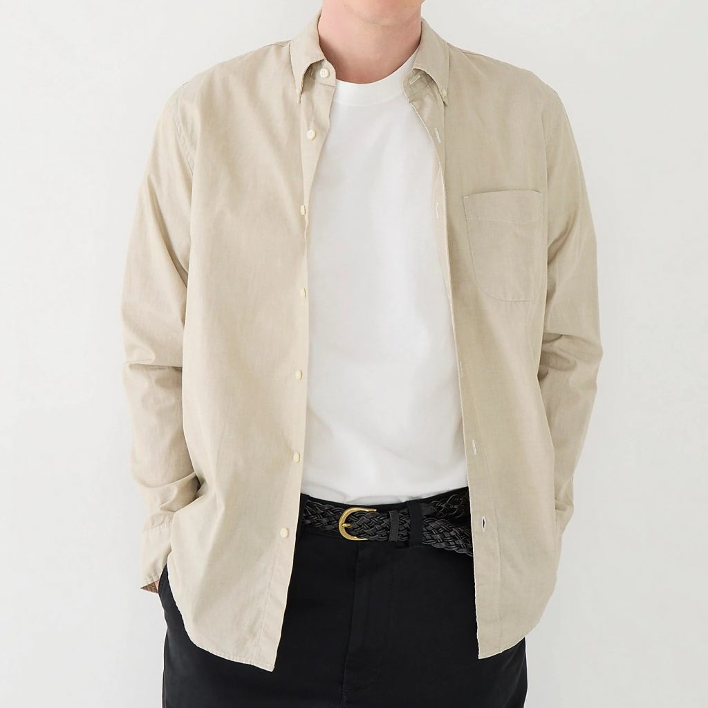 Slim Secret Wash Cotton Poplin Shirt