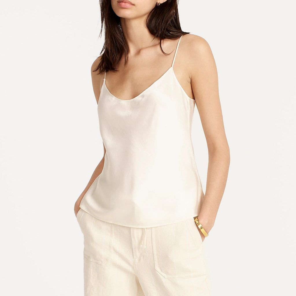 Washable Silk Charmeuse Camisole Top