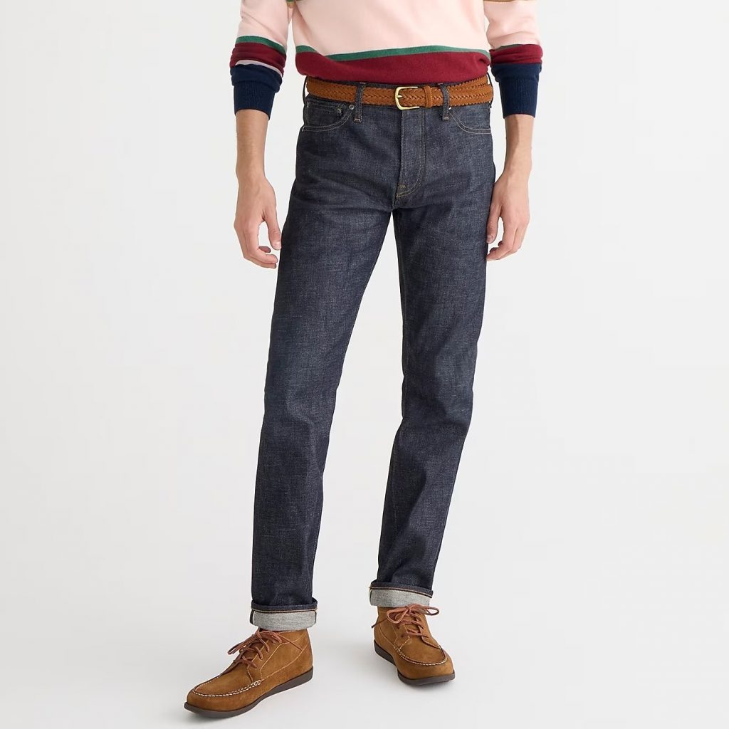 J Crew 770 Straight-Fit Stretch Jeans in Japanese Selvedge Denim