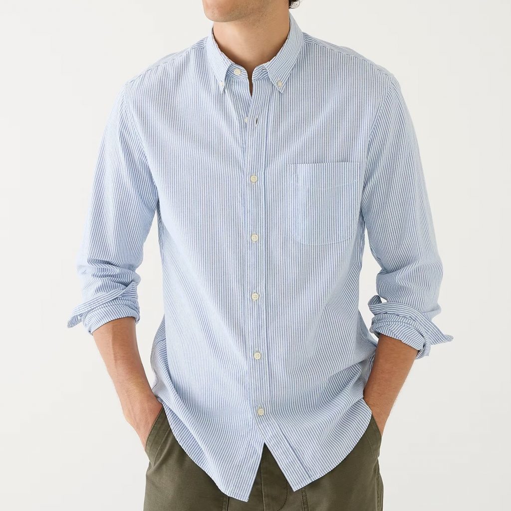 J Crew Broken-in Organic Cotton Oxford Shirt