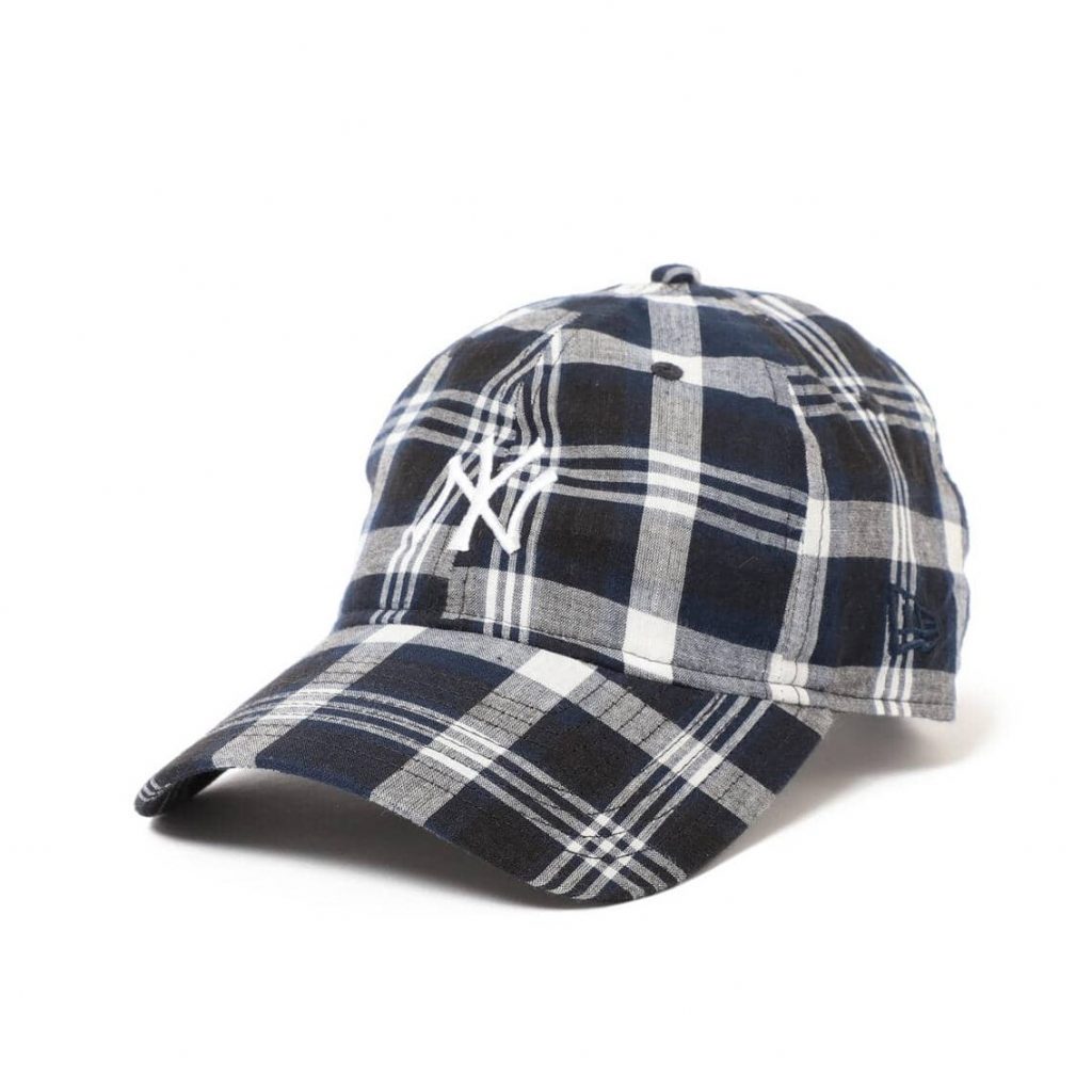 New Era x BEAMS BOY Bespoke 930 check logo cap