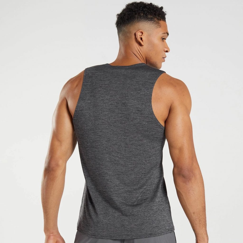 Gymshark top picks-Men's Arrival Slim Marl Tank 