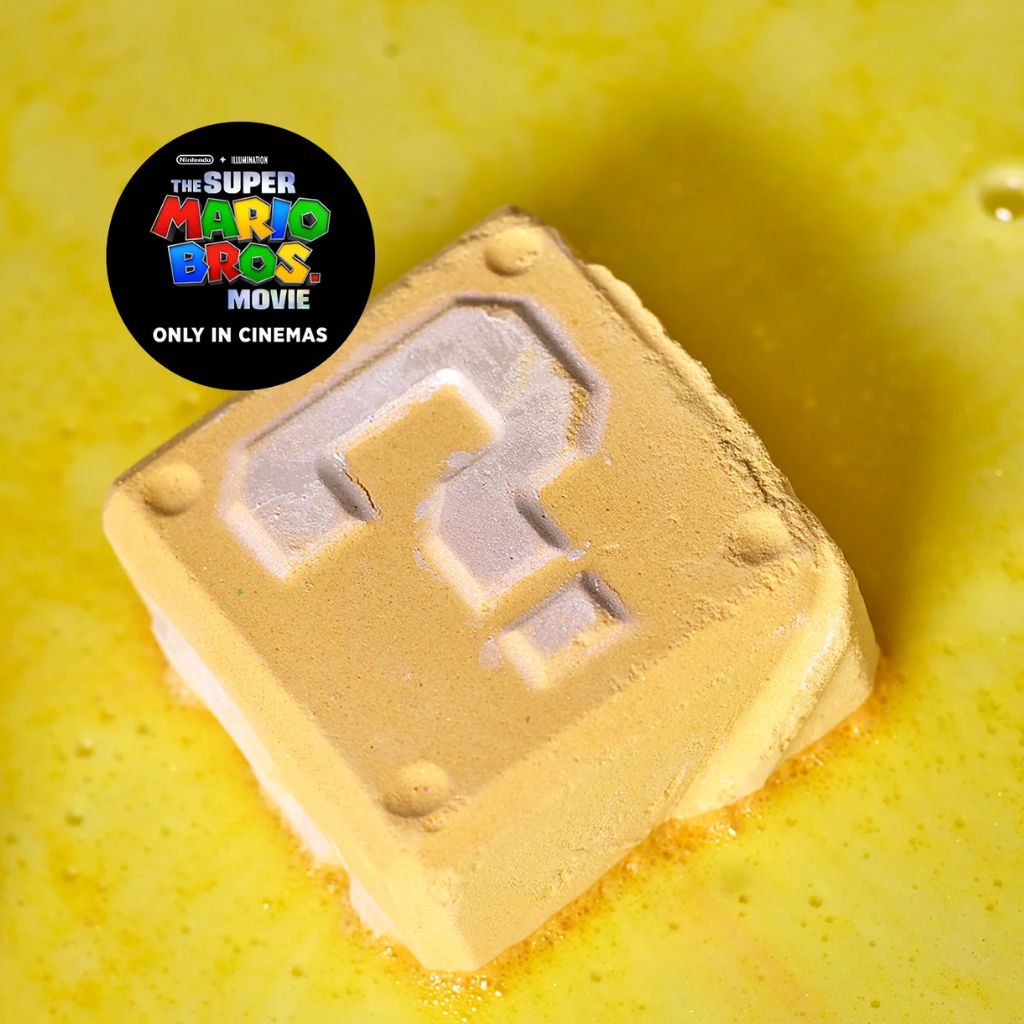 Lush x Super Mario Question Block 2-in-1 Bath Bomb