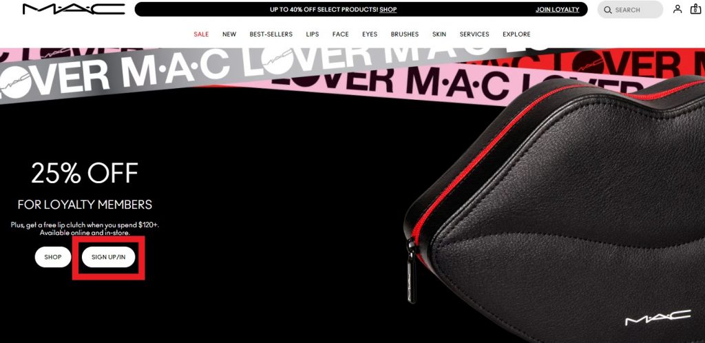 MAC US Shopping Tutorial 3: visit MAC US website