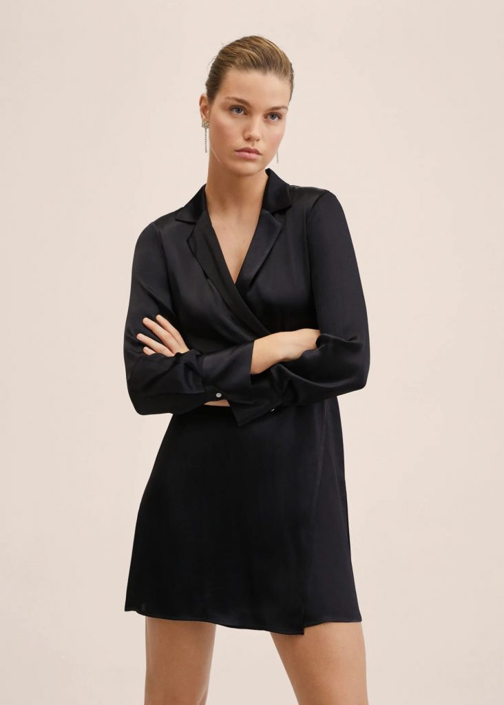 New Styles to Shop from Mango Outlet: Wrapped Satin Dress