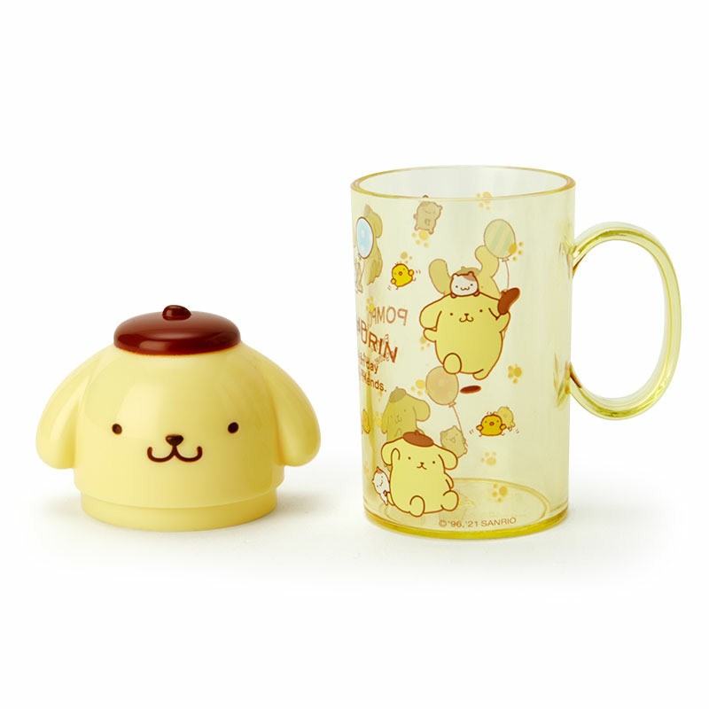 Sanrio JP Pompompurin Toothbrush Set with Cup