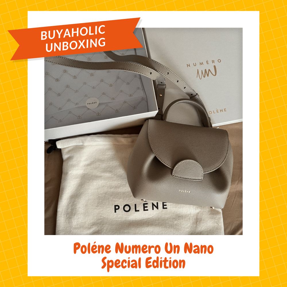 Buyaholic Unboxing : Polène Numero Un Nano Edition Taupe Leather Bag