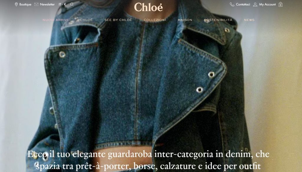 Chloé IT Shopping Tutorial 3: visit website and start browsing