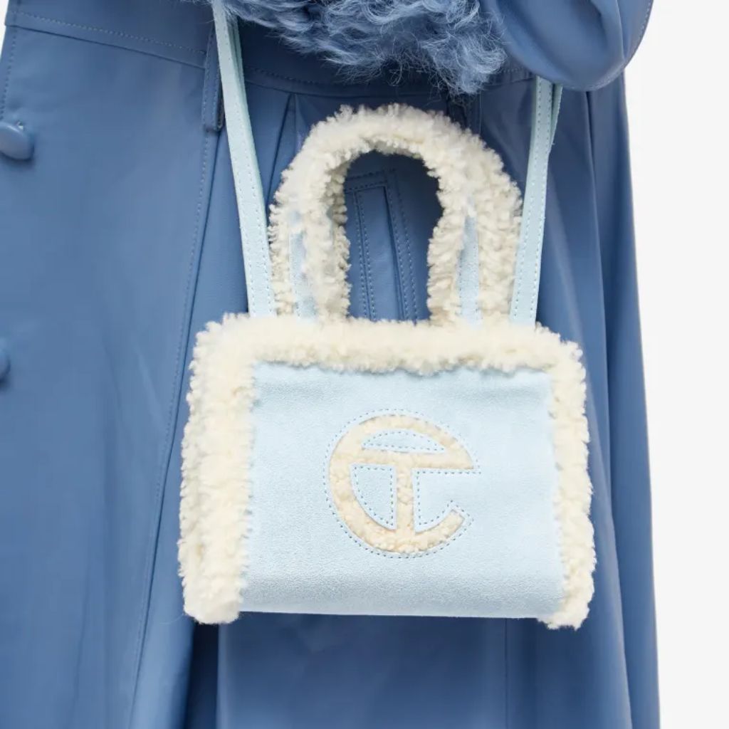 END Clothings US Deals: UGG X TELFAR Small Shopper Bag in Blue