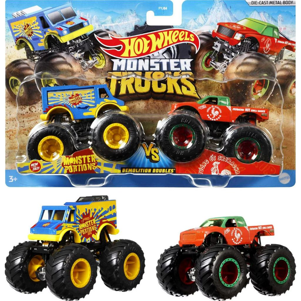 Hot Wheels Monster Trucks Demolition Doubles - Set of 2