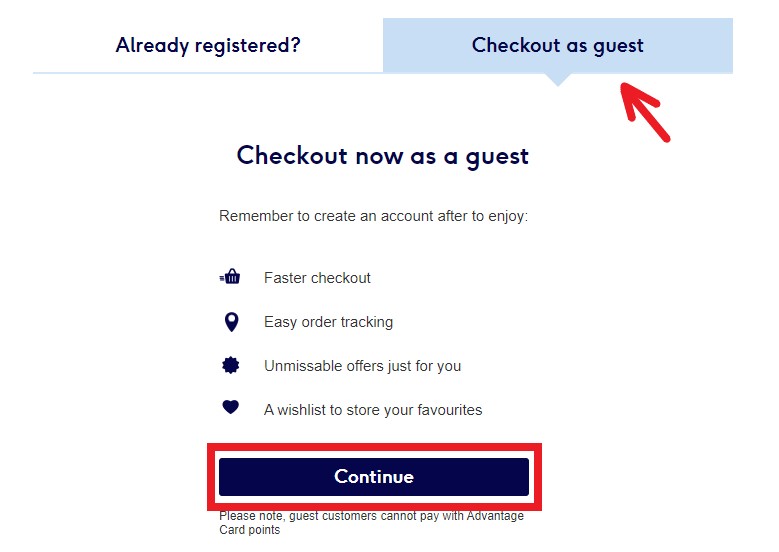 Boots UK Shopping Tutorial 5: checkout as guest