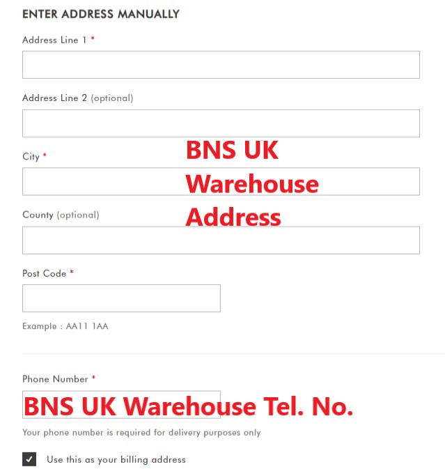 Cath Kidston UK Shopping Tutorial 8: BNS UK warehouse address