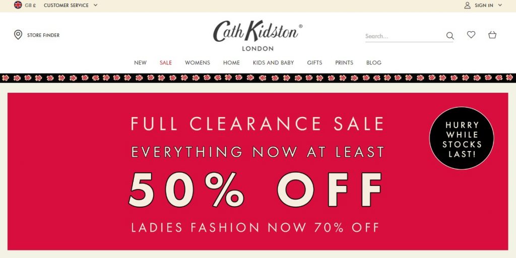 Cath Kidston UK Shopping Tutorial 3: visit website