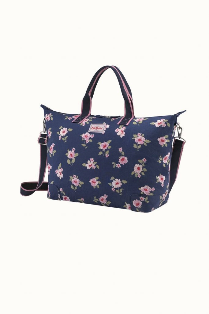 Cath Kidston Deals-Dusk Floral Foldaway Holiday Bag