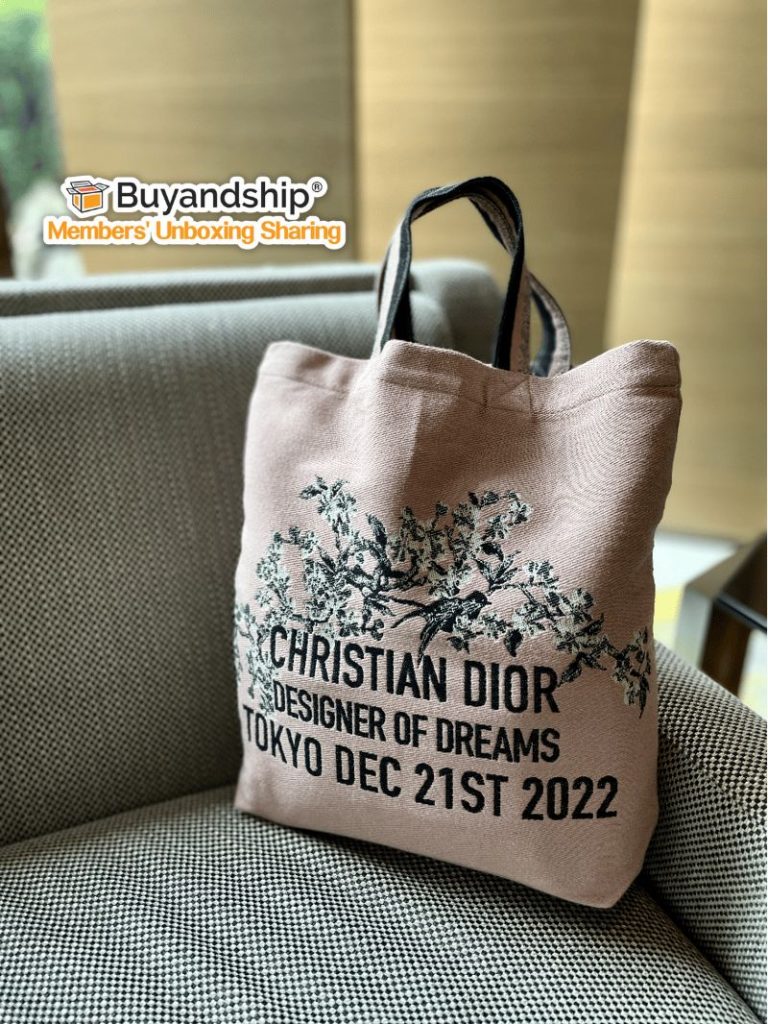 CHRISTIAN DIOR Exhibition tote bag Pink 2022 Designer of Dreams Tokyo