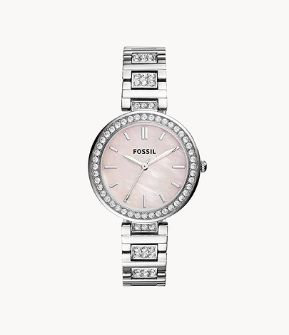 Fossil US Deals: Karli Three-Hand Stainless Steel Watch