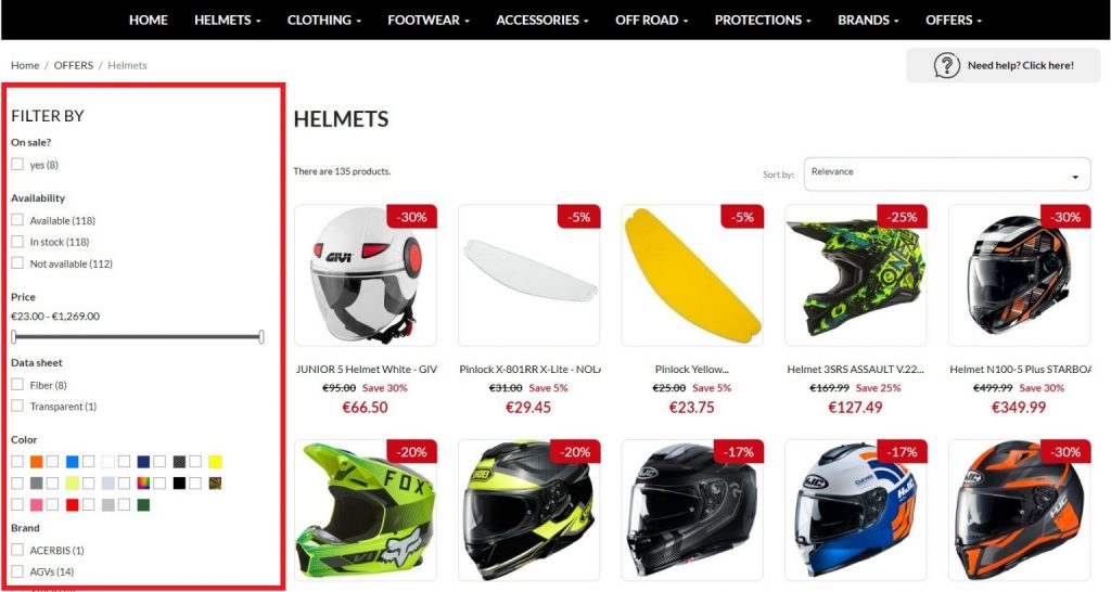 Guide to Navigate Motobeat Italy's Online Site-Motobeat’s Filter & Sorting