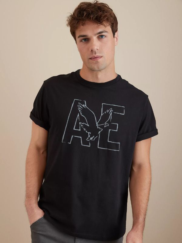 American Eagle - Super Soft Logo Graphic T-Shirt