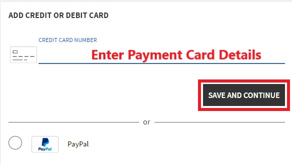 GAP US Shopping Tutorial 8: choose payment method