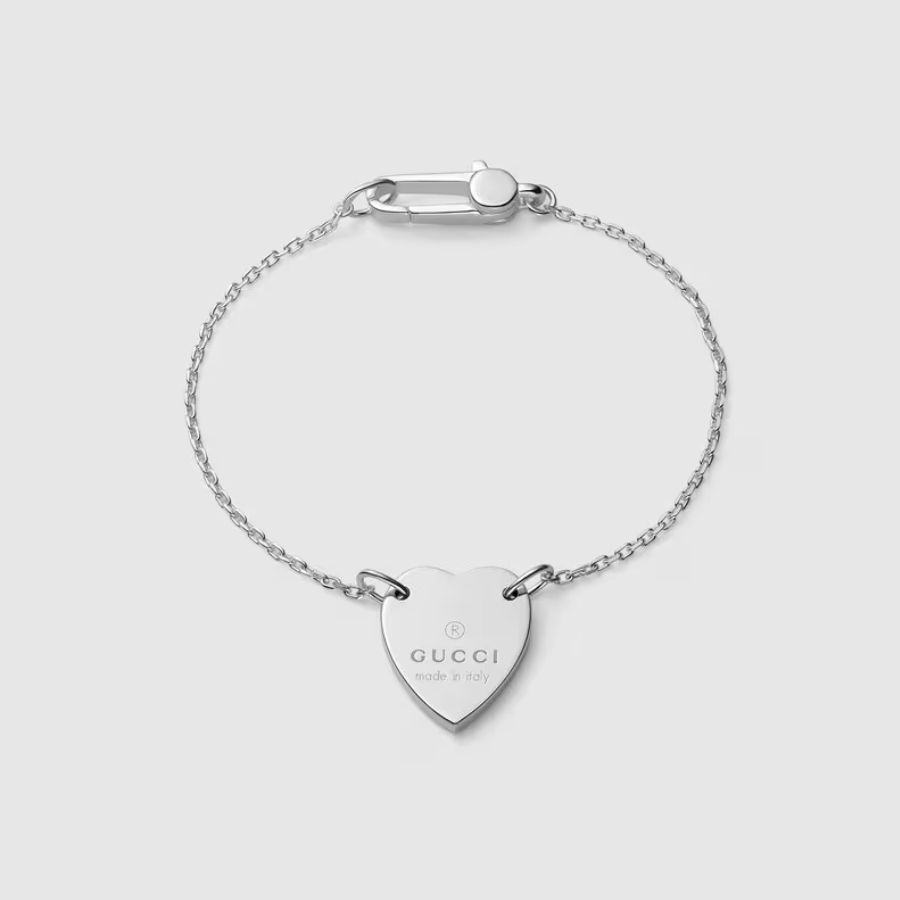 Gucci Japan - Bracelet with Gucci Trademark Heart Pendant