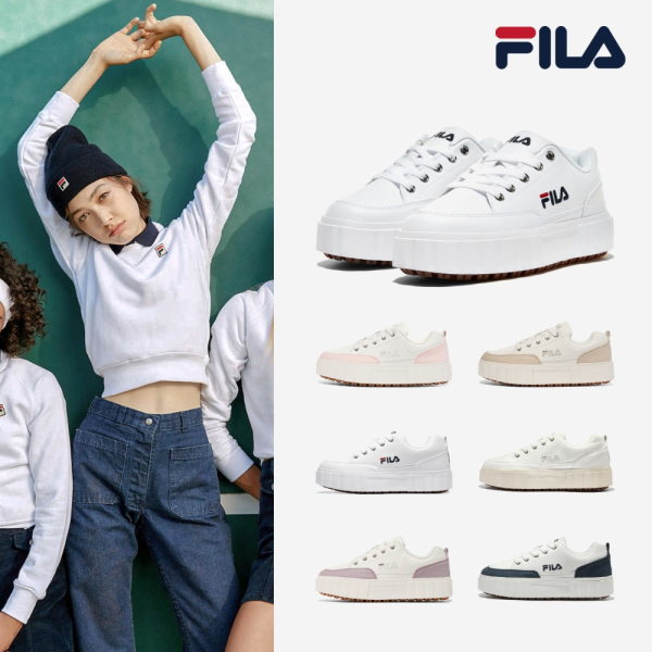 FILA SANDBLAST LOW PLATFORM SNEAKERS